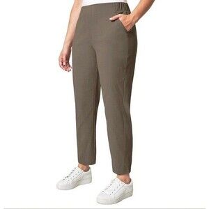 NWT Modern Ambition Women's High Rise Travel Pants Brown (Iron) Size Small